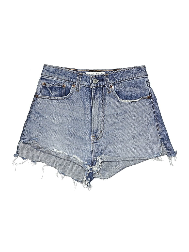 ABERCROMBIE & FITCH Pre-owned Denim Shorts In Blue