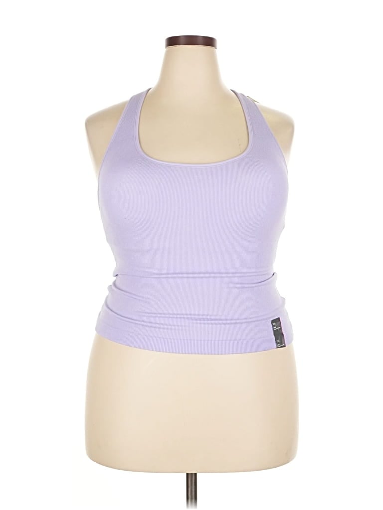 Pre-owned All In Motion Tank Top Purple Halter Neckline Tops