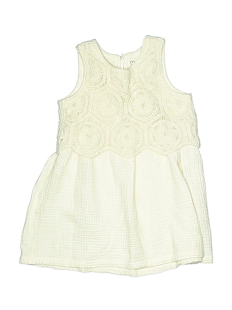 Pre-owned Assorted Brands Kids' Dress In White