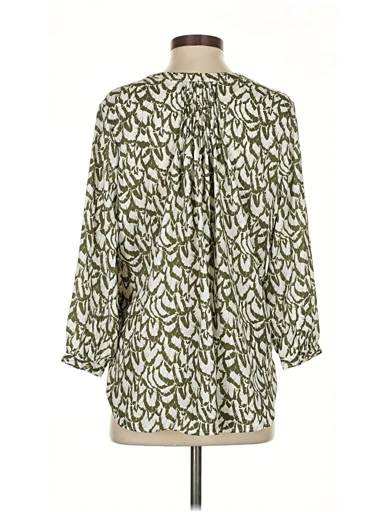 Pre-owned Jachs Girlfriend 3/4 Sleeve Blouse In Green