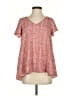 Buddy Love 100% Polyester Red Short Sleeve Blouse Size XS - photo 1