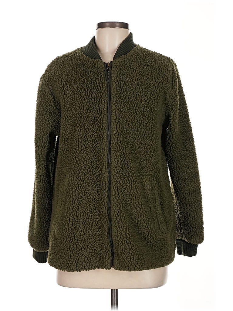 Click to view more detailed imagery on our partner's website Pre-owned Abercrombie & Fitch Faux Fur Jacket In Green