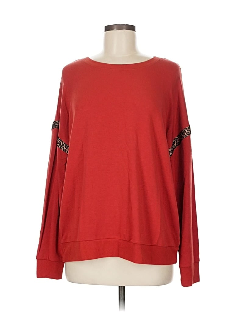 Pre-owned Cable & Gauge Sweatshirt In Red