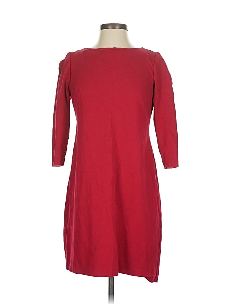 Pre-owned Rsvp By Talbots Casual Dress In Burgundy
