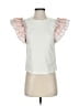 Flat White White Ivory Short Sleeve Top Size XS - photo 1