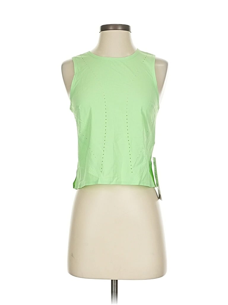 Pre-owned Lululemon Athletica Sleeveless T-shirt In Green
