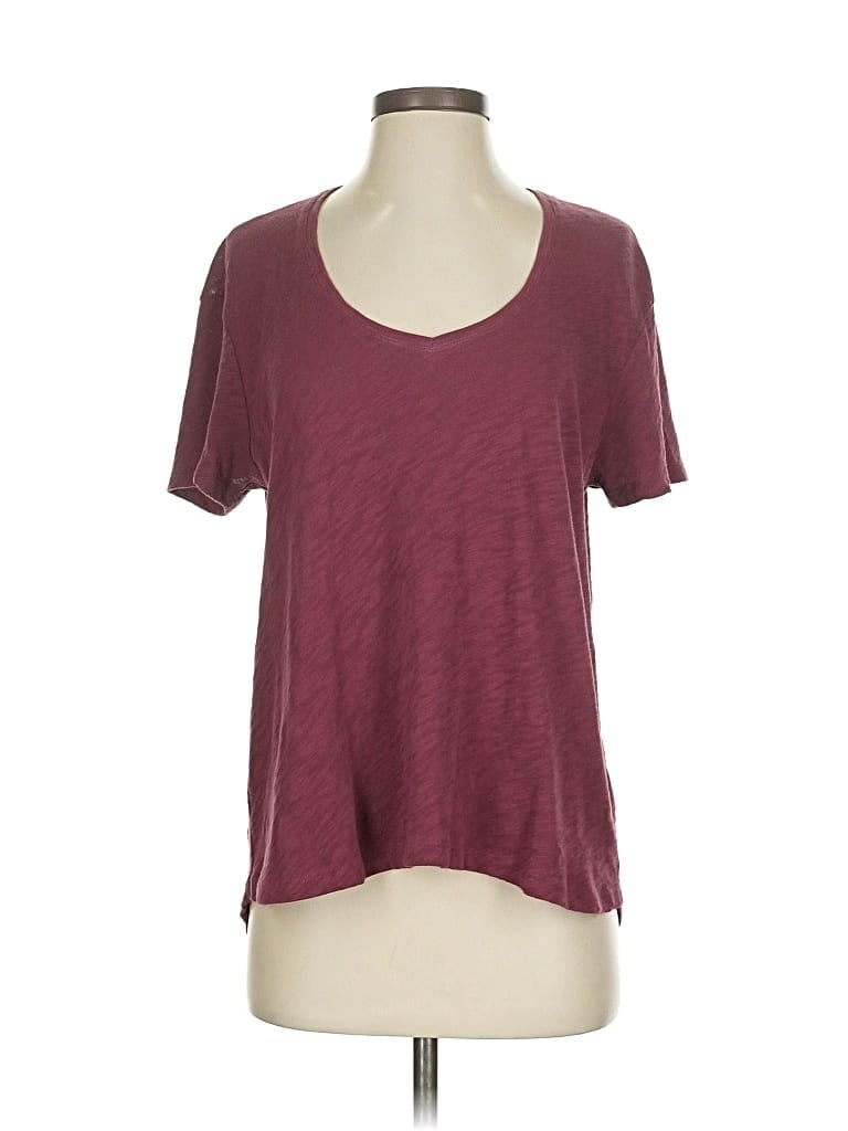 Pre-owned Atm Anthony Thomas Melillo Short Sleeve T-shirt In Burgundy
