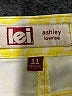 L.e.i. Animal Print Yellow Jeggings Size 11 - photo 7