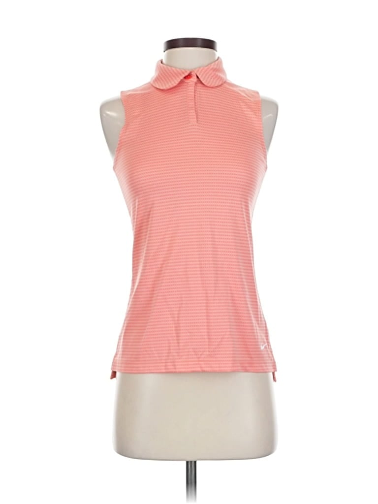 Pre-owned Nike Sleeveless Blouse In Orange