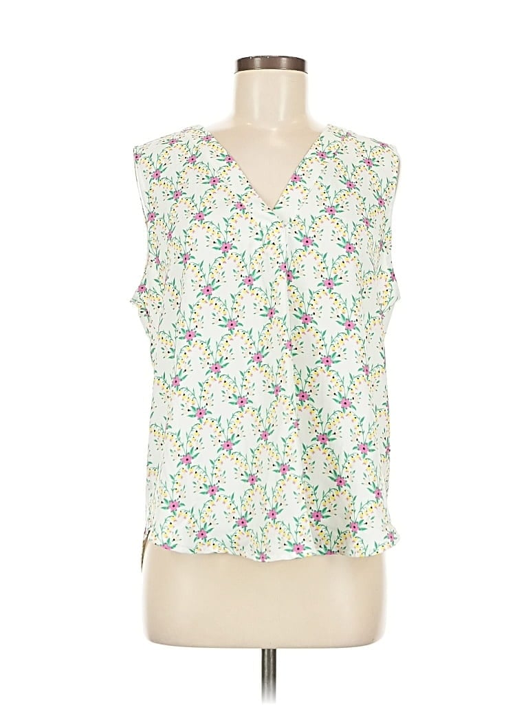 ANN TAYLOR Pre-owned Sleeveless Blouse In White