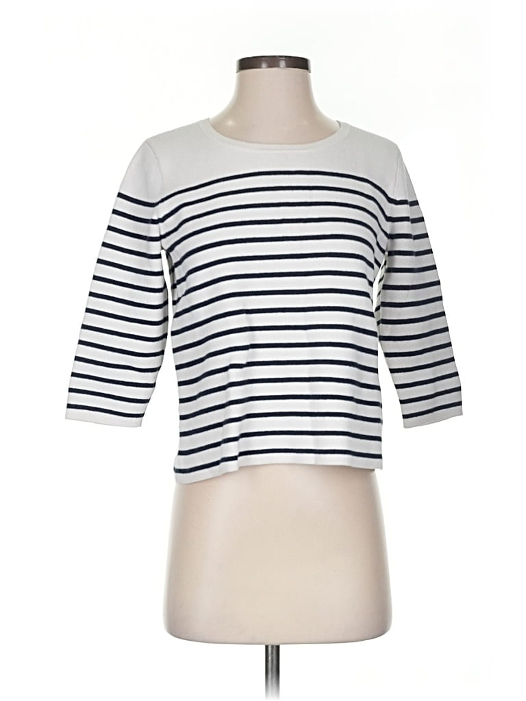 Pre-owned Ann Taylor Loft Outlet Pullover Sweater In White