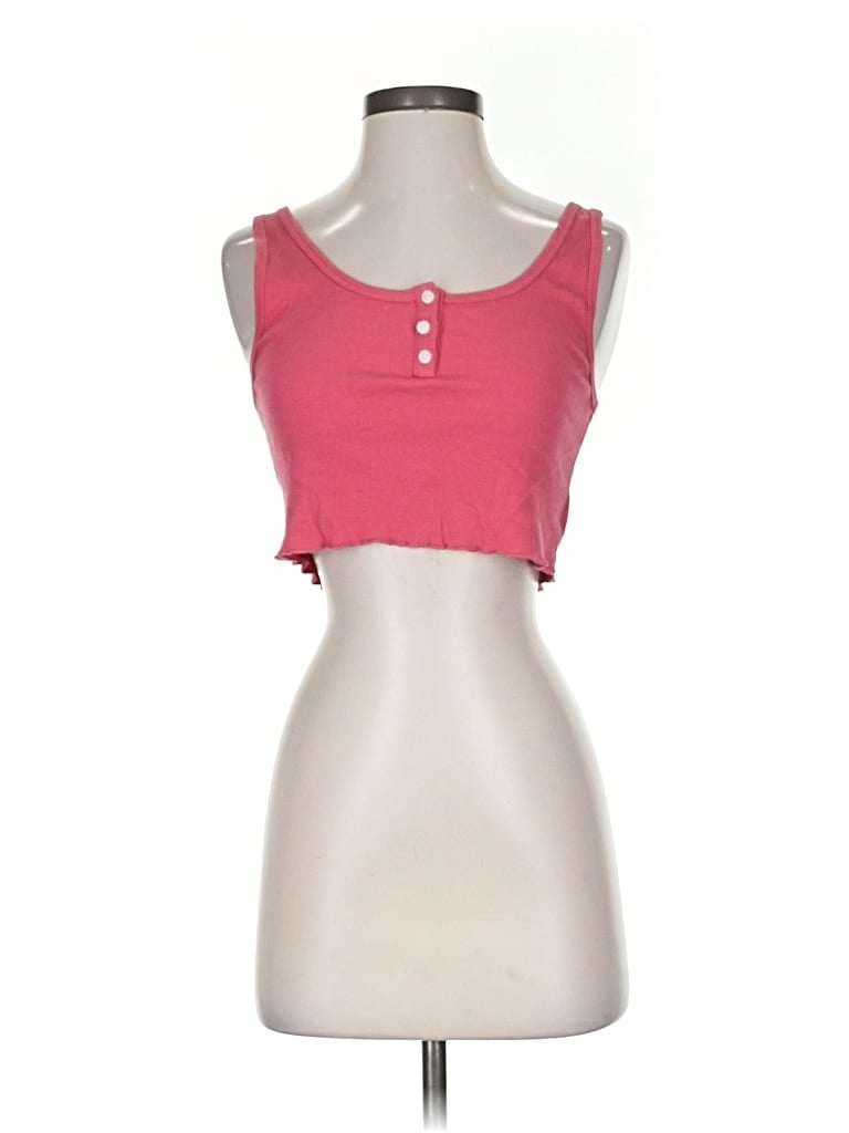 Pre-owned American Eagle Outfitters Tank Top Pink Strapless Neckline Tops