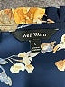 Well Worn 100% Polyester Floral Blue Long Sleeve Blouse Size L - photo 7