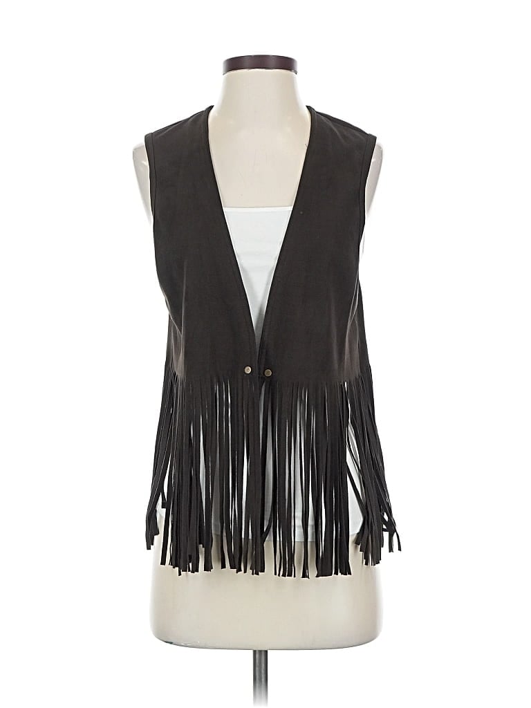 Pre-owned Karen Kane Vest In Black