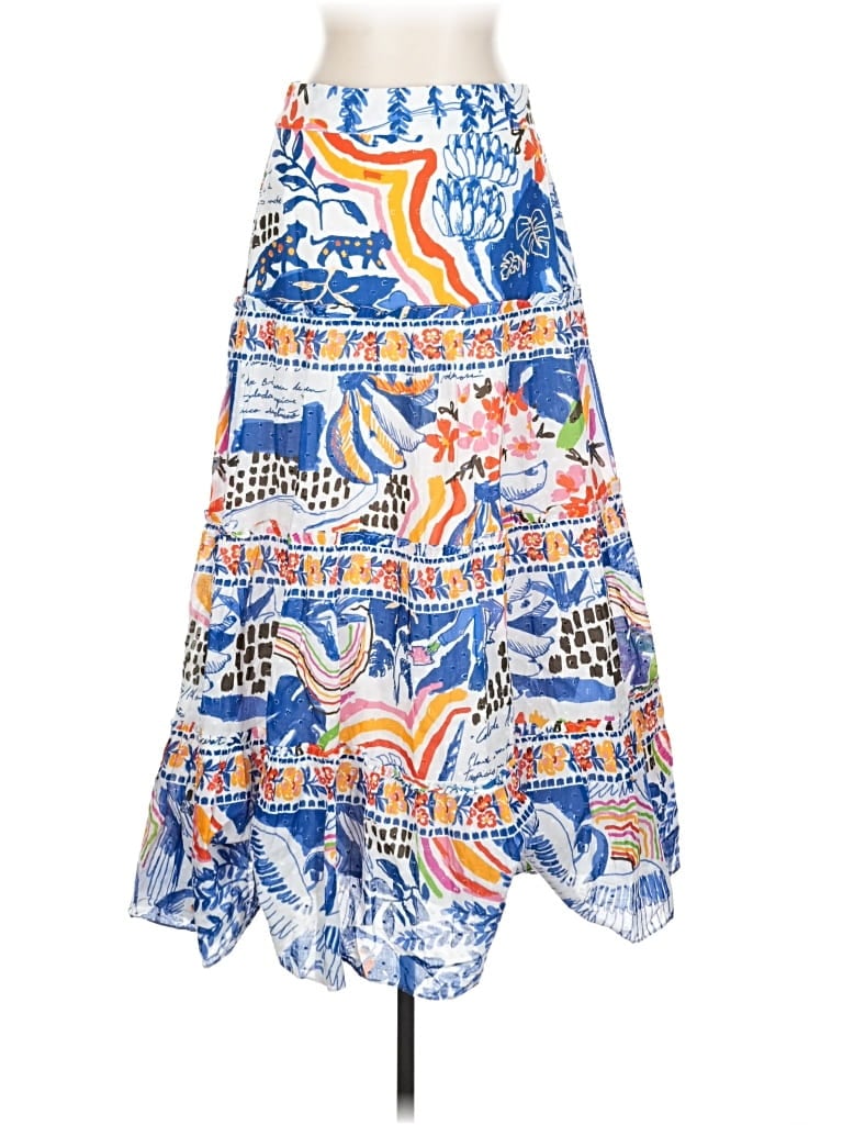 Pre-owned Farm Rio Casual Skirt In Blue