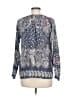 Dylan 100% Cotton Blue 3/4 Sleeve Blouse Size M - photo 2