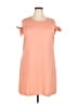 Attention 100% Polyester Solid Orange Casual Dress Size XXL - photo 1