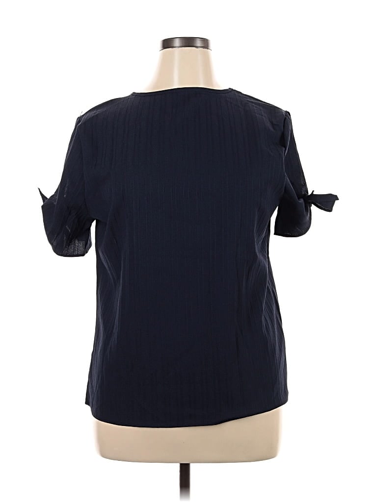 UNBRANDED Pre-owned Short Sleeve Blouse In Blue