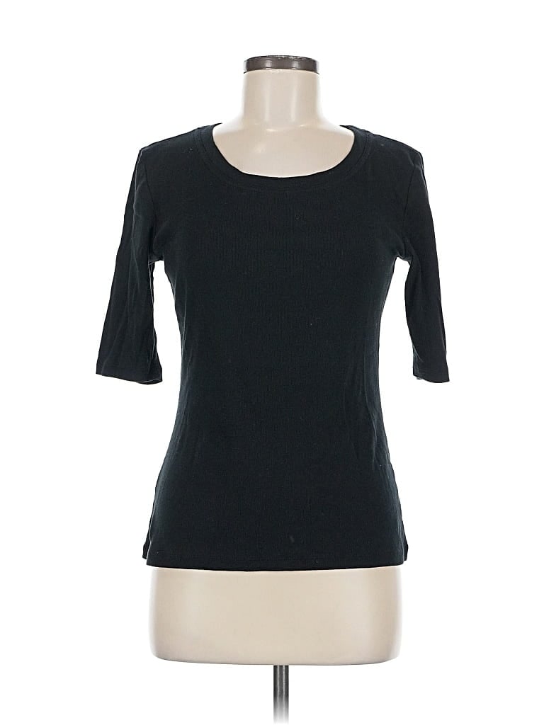 Pre-owned Banana Republic Factory Store 3/4 Sleeve T-shirt In Black