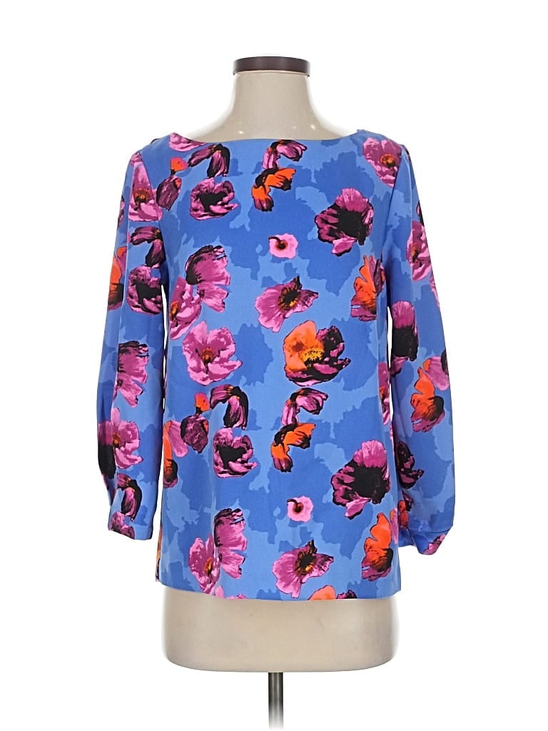 BANANA REPUBLIC Pre-owned 3/4 Sleeve Blouse In Blue