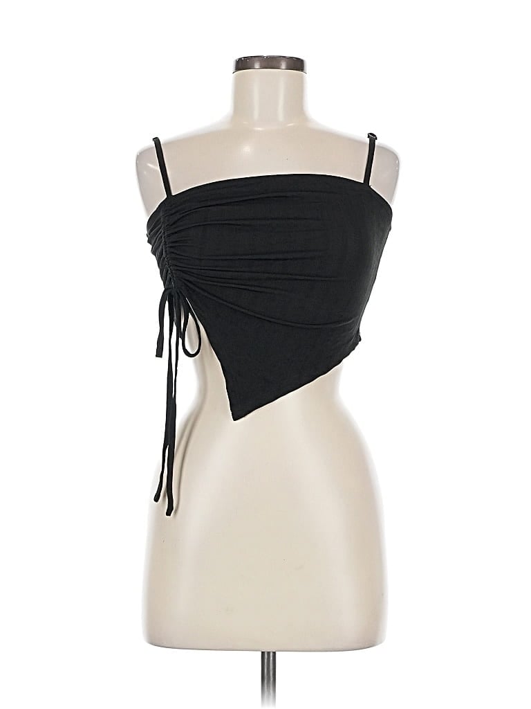 Pre-owned Cider Sleeveless Top Black Strapless Neckline Tops