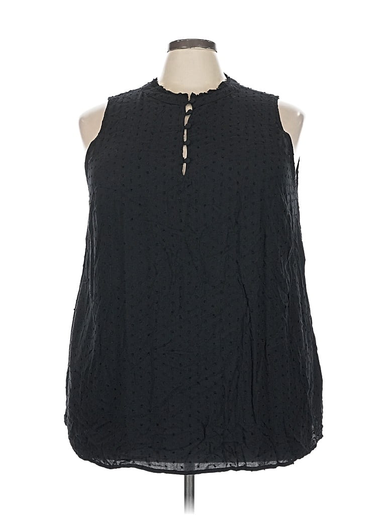 Pre-owned Torrid Sleeveless Blouse In Black