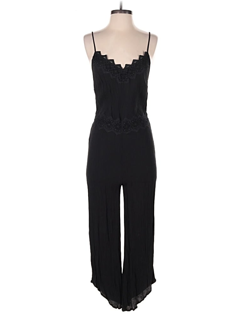Pre-owned Loft Beach Jumpsuit In Black