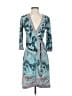BCBGMAXAZRIA Paisley Teal Cocktail Dress Size XS - photo 1