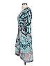 BCBGMAXAZRIA Paisley Teal Cocktail Dress Size XS - photo 5