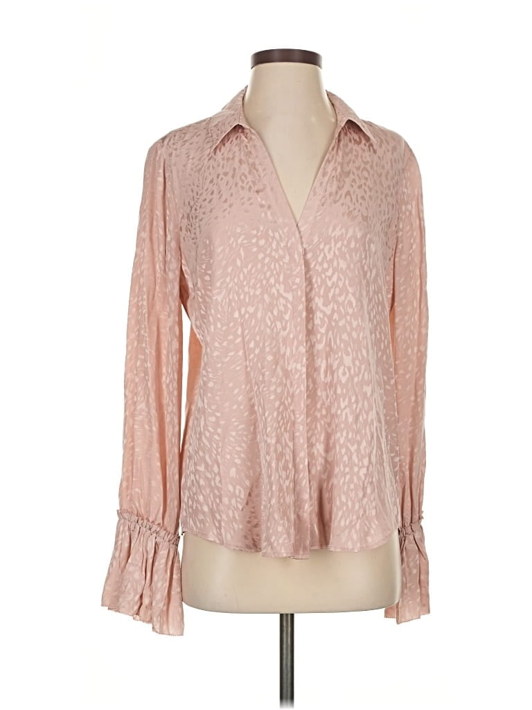 PAIGE Pre-owned Long Sleeve Blouse In Pink