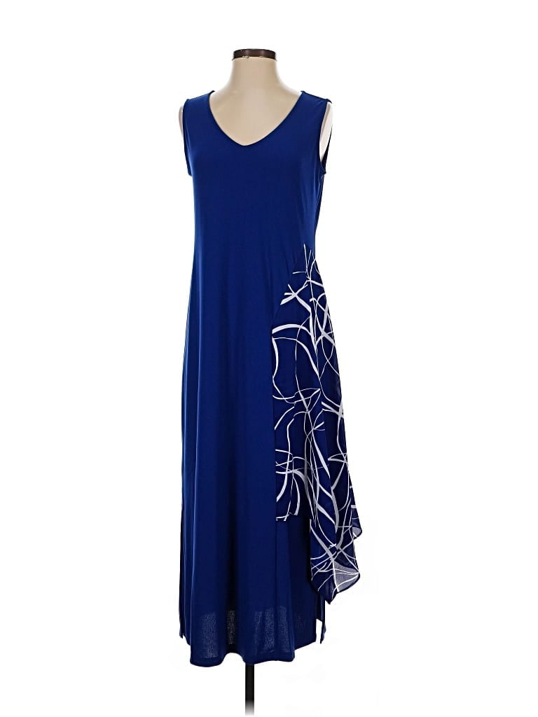 Pre-owned Dennis By Dennis Basso Cocktail Dress In Blue