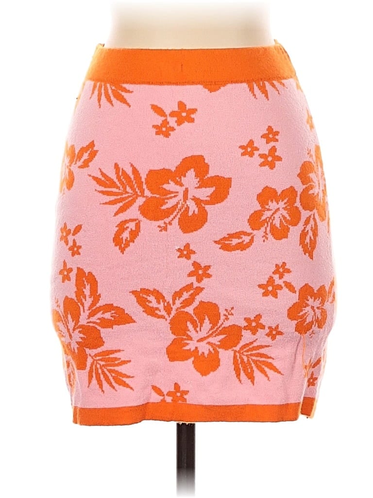 Pre-owned Wild Fable Casual Skirt In Burgundy