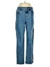 Express Color Block Blue Jeans Size 2 - photo 1