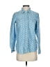 Madewell 100% Cotton Polka Dots Blue Long Sleeve Button-Down Shirt Size XS - photo 1