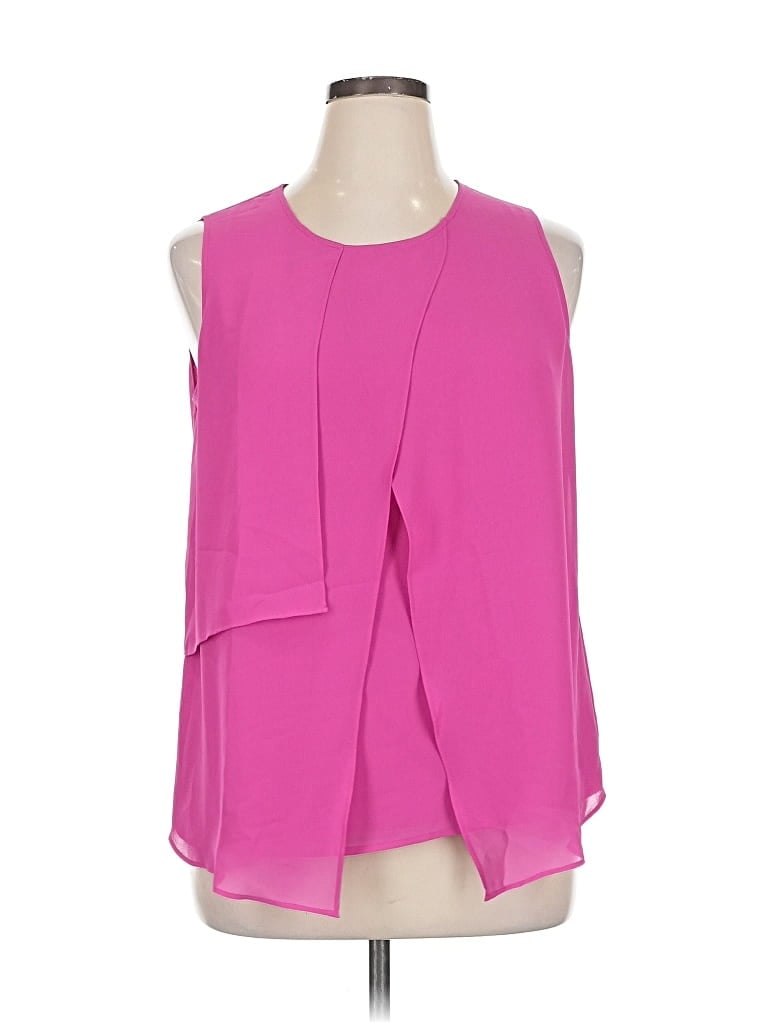 Pre-owned Coldwater Creek Sleeveless Blouse In Pink