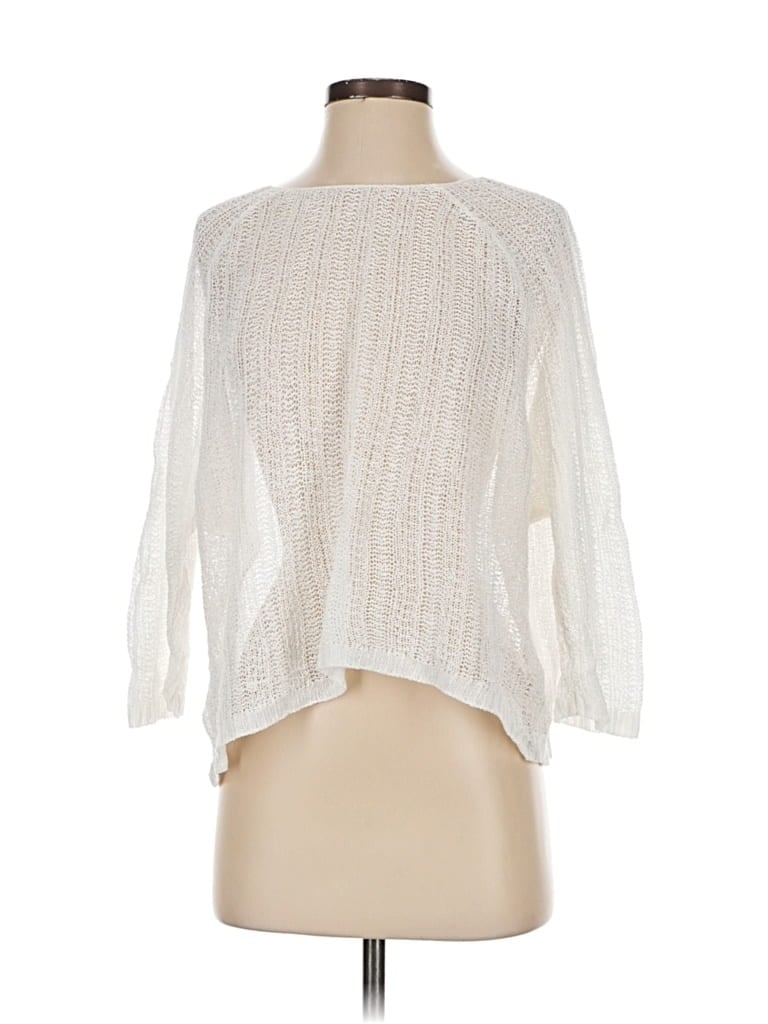 Pre-owned Joie Cardigan Sweater In White