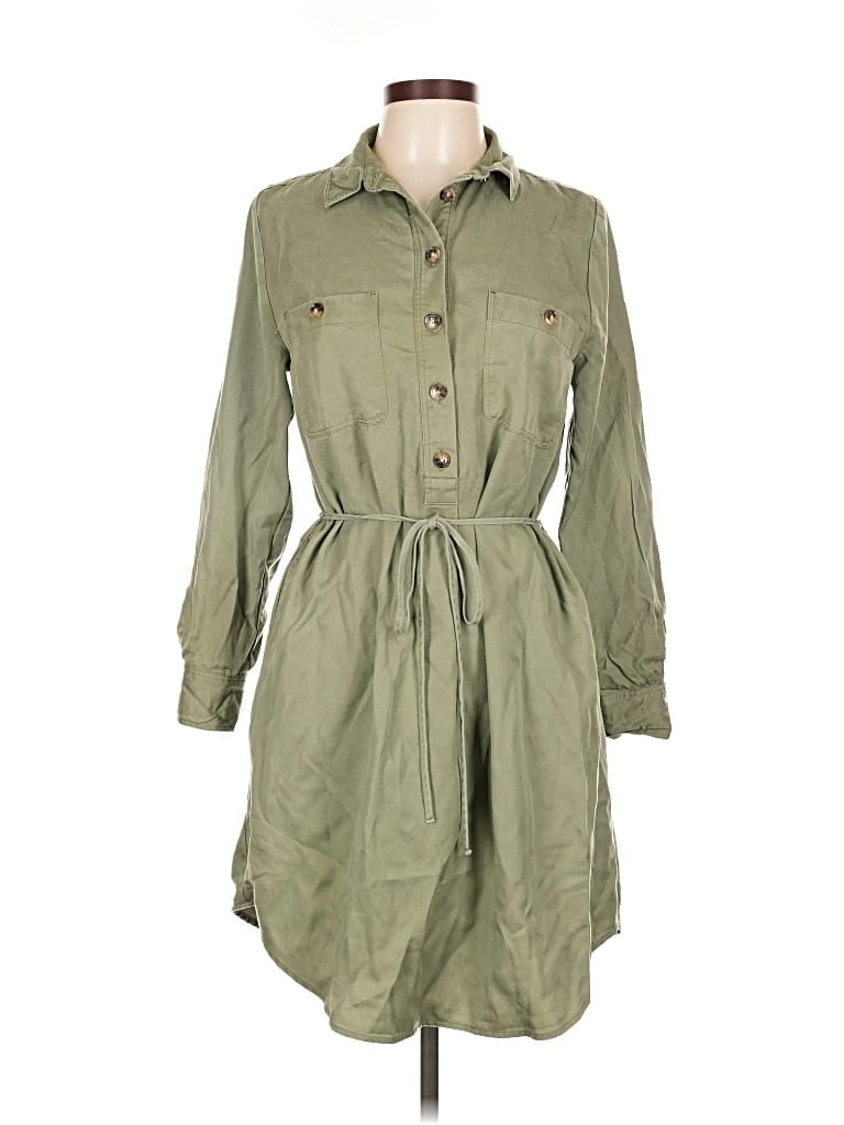 Pre-owned Ann Taylor Loft Casual Dress In Green