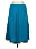 misook 100% Acrylic Solid Teal Casual Skirt Size S - photo 1
