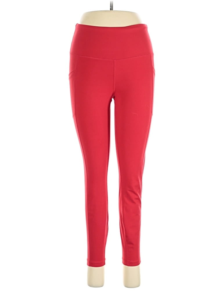 Pre-owned Yogalicious Active Pants In Red