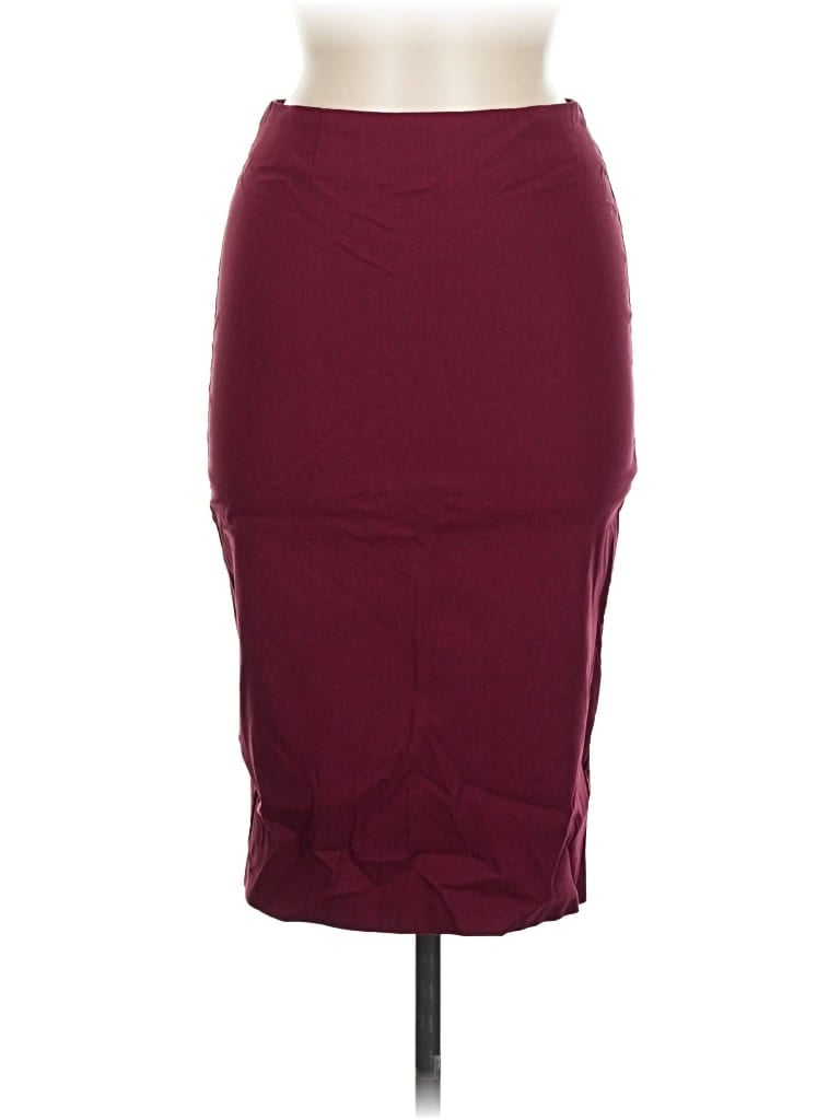 ASOS DESIGN Pre-owned Casual Skirt In Burgundy