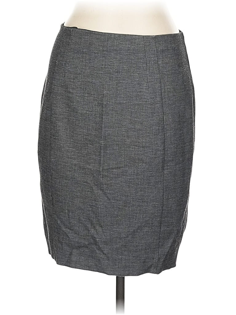 Pre-owned Express Formal Skirt In Gray
