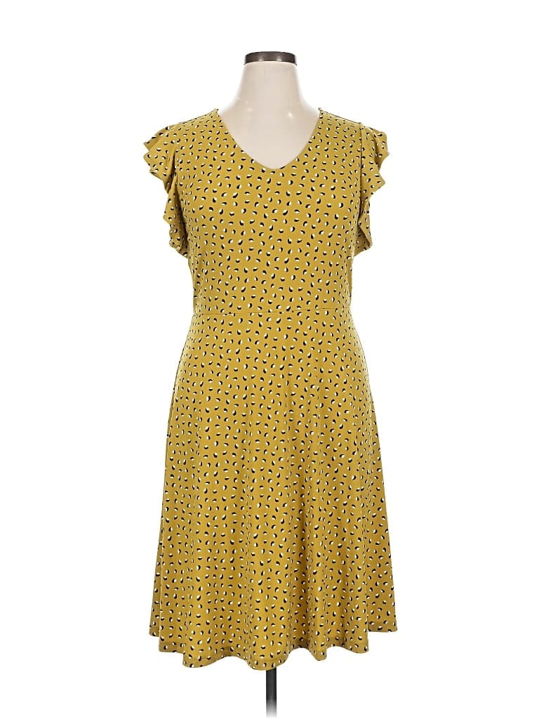 Pre-owned Ann Taylor Factory Casual Dress In Yellow