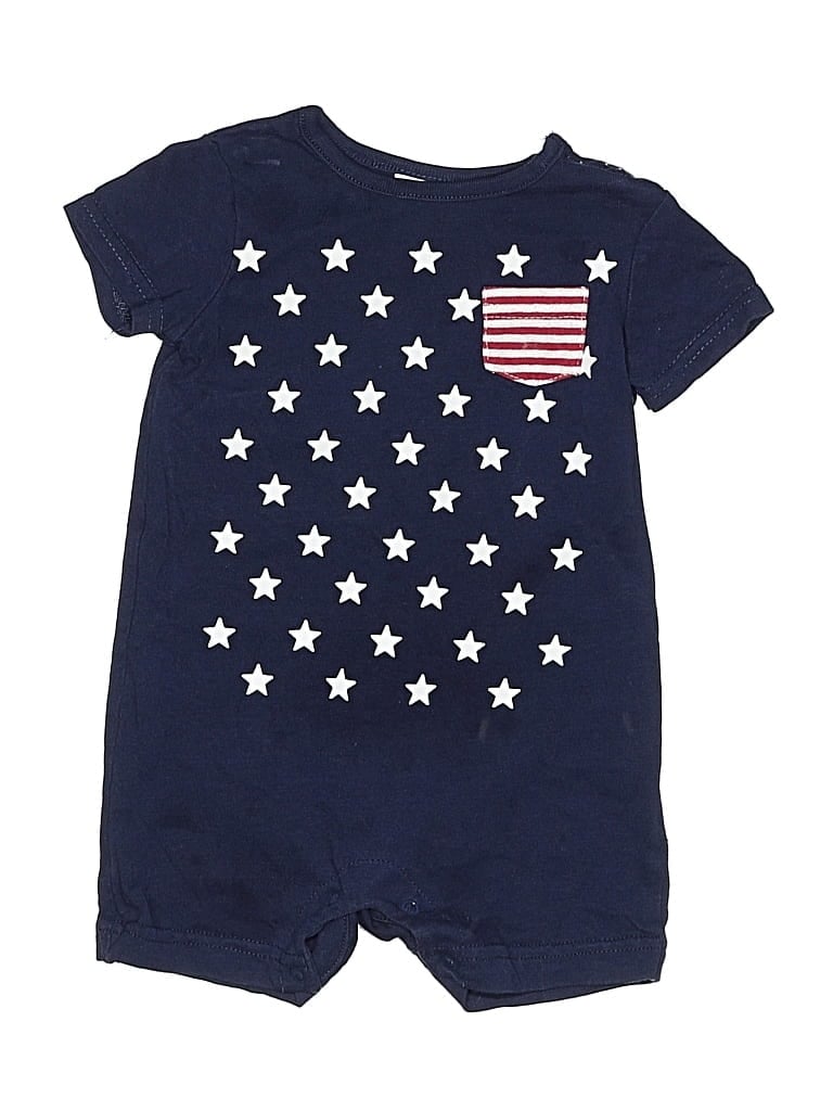 Pre-owned Gymboree Babies' Short Sleeve Onesie In Blue