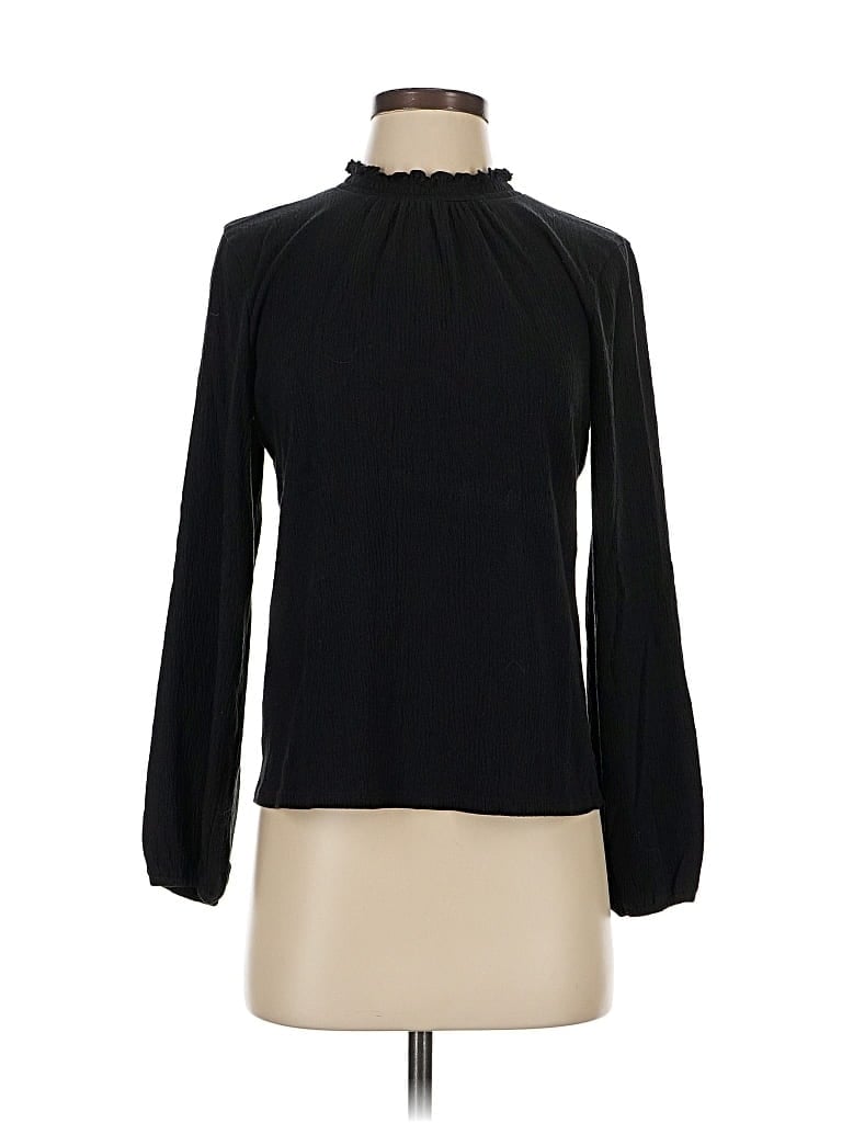 Pre-owned J.crew Factory Store Long Sleeve Turtleneck In Black