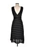 Ella Moss Stripes Black Casual Dress Size M - photo 2