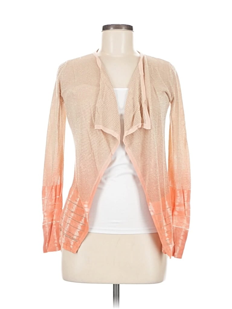 Pre-owned Calvin Klein Cardigan Sweater In Orange