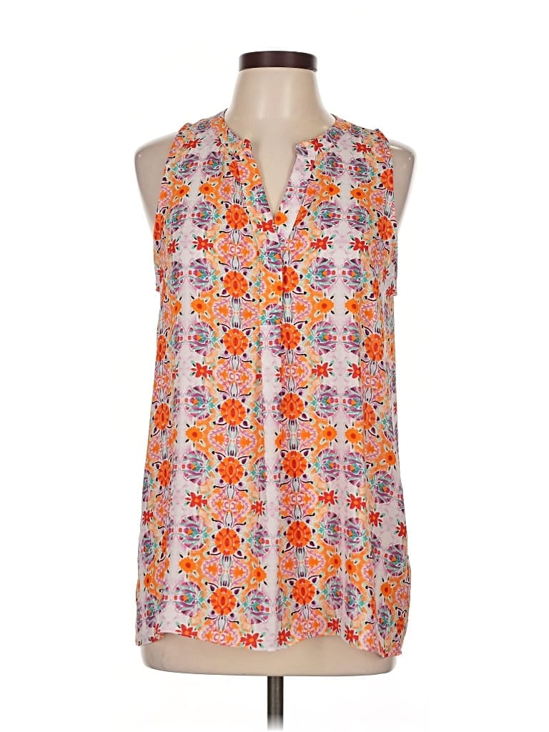 ADRIENNE VITTADINI Pre-owned Sleeveless Blouse In Orange
