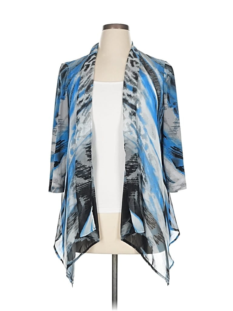 Pre-owned Easywear By Chico's Kimono In Blue