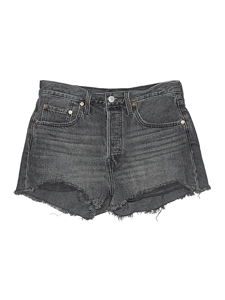 Pre-owned Levi's Denim Shorts In Gray