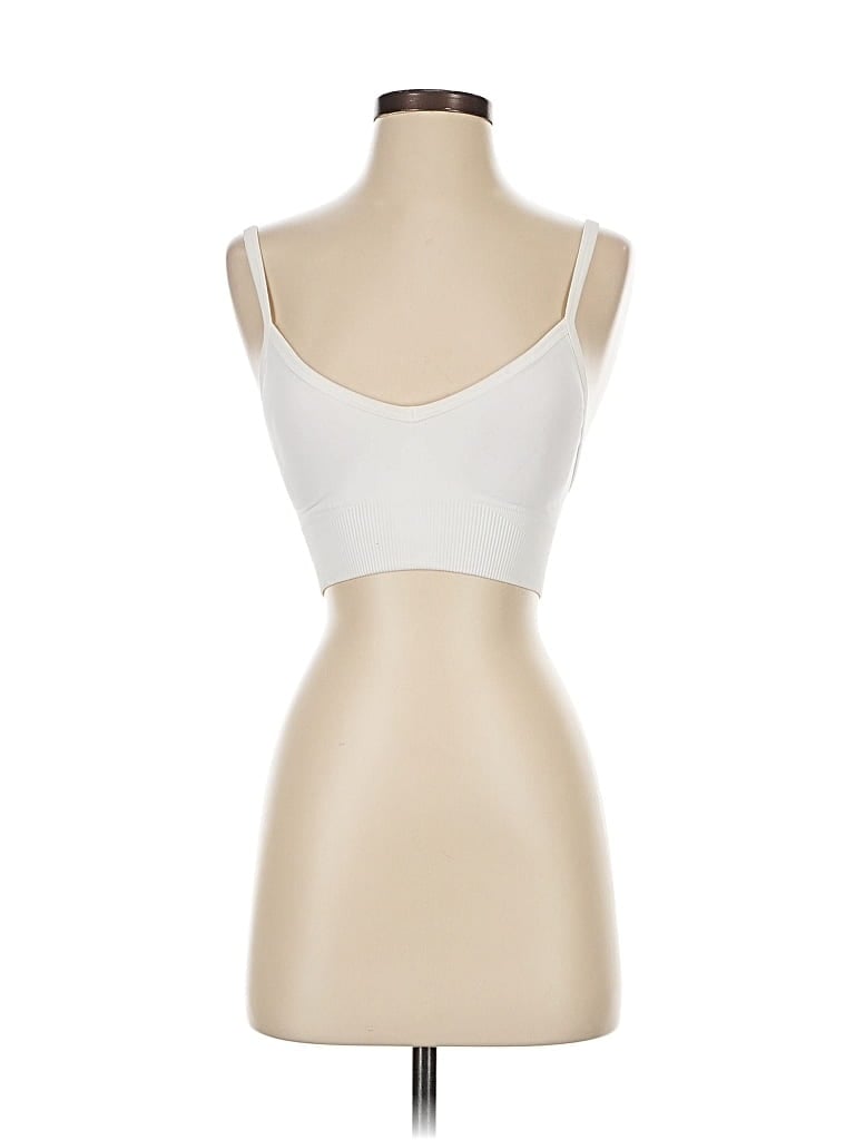 Pre-owned Lululemon Athletica Tank Top Ivory Strapless Neckline Tops In White